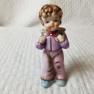 Vintage Ardalt Japanese Ceramic China Boy Statue Figurine
